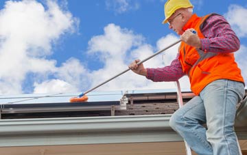 Sand soft wash roof cleaning